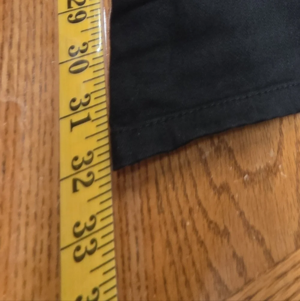 Ashley Stewart Black Distressed Denim Straight Leg Jeans Plus Size 22 - Picture 7 of 7